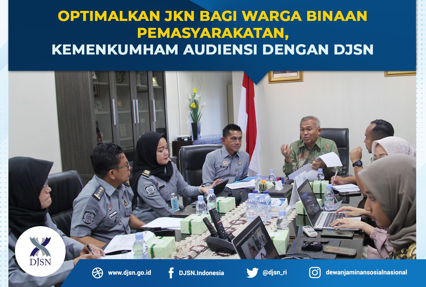 Optimalkan JKN bagi Warga Binaan Pemasyarakatan, Kemenkumham Audiensi dengan DJSN